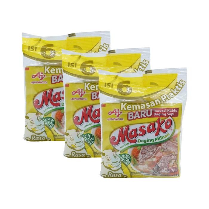 

3Pcs Masako Sapi 6 X 8.5 Gram