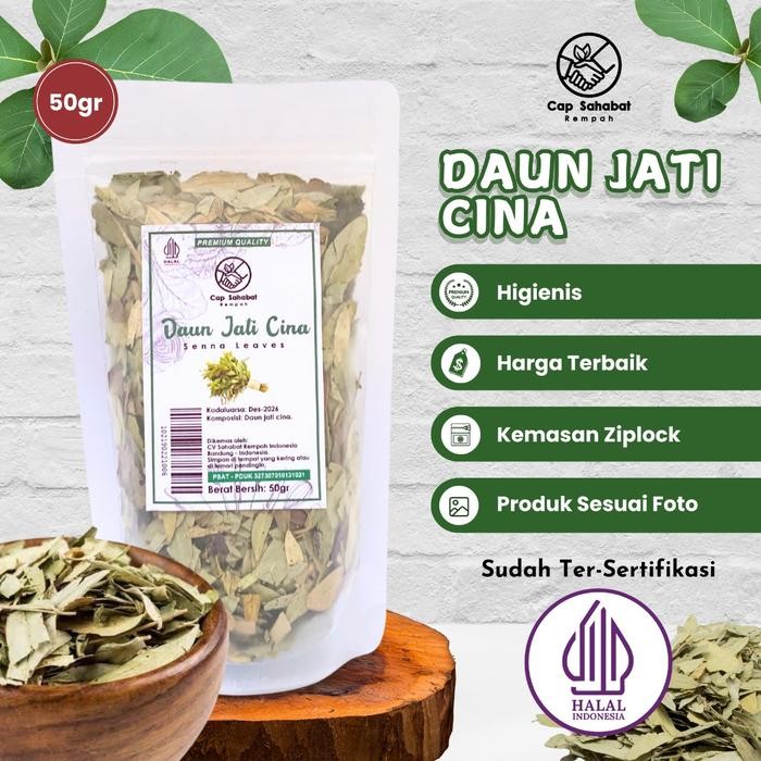 

100gr Daun Jati Cina / Senna Leaf / Rempah / JSR 100% PREMIUM QUALITY