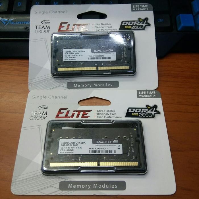 RAM LAPTOP SODIM TEAM DDR4 8GB 2666MHZ