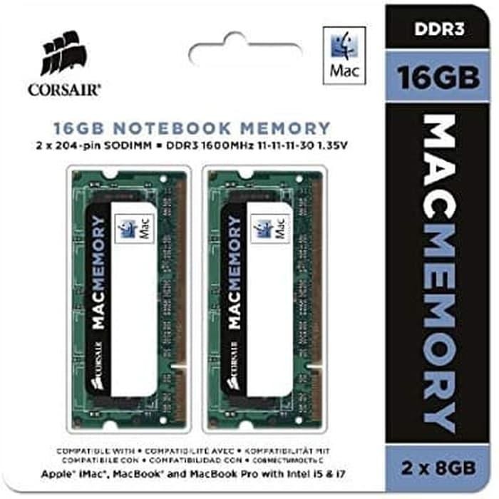 CORSAIR 16GB DDR3L 1600 MHZ MAC MEMORY LAPTOP