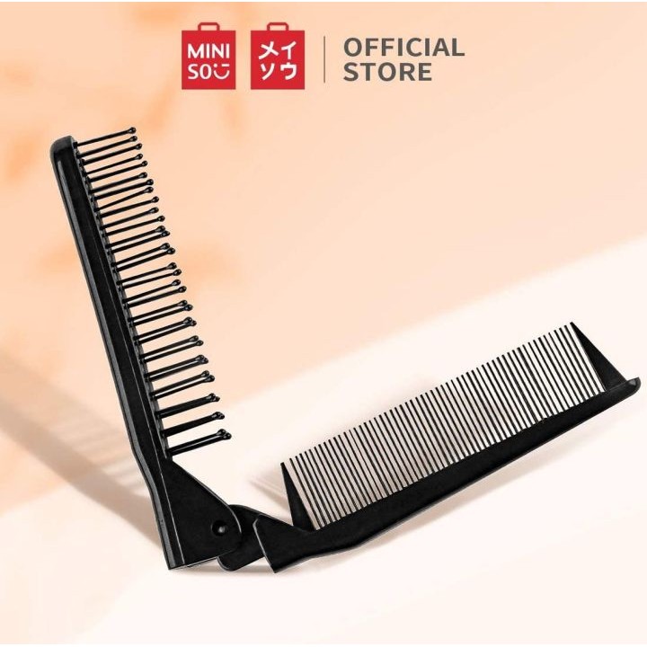 Sisir MINISO Girlish Foldable Dual-Use Comb Sisir Lipat Sisir Rambut Lipat