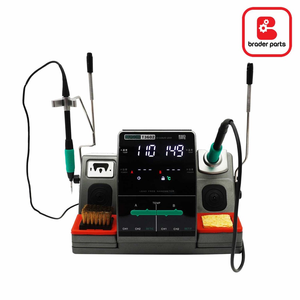 SOLDER STATION DUAL HANDLE SUGON T3602 Banyak Pilihan