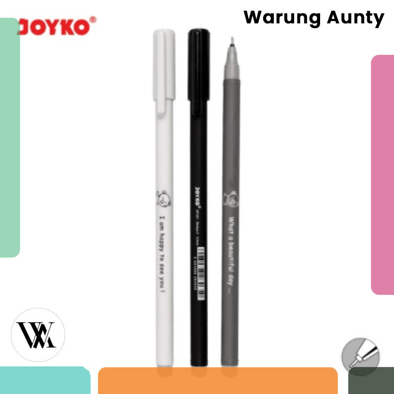 

PULPEN BISA DIHAPUS / ERASABLE GEL PEN GP 321 JOYKO SHOKYO 3 GEL 0.5 MM BOLPEN UNIK LUCU HITAM BLACK GP-321 Warung Aunty Murah Bandung