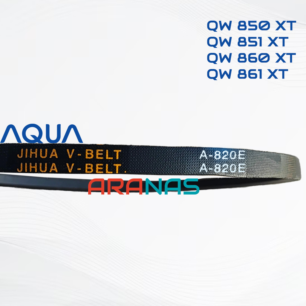 V-BELT VanBelt A-820E AQUA JAPAN 8 Kg QW850XT QW851XT QW860XT QW861XT FANBELT A33 Tali Gear Box Mesi