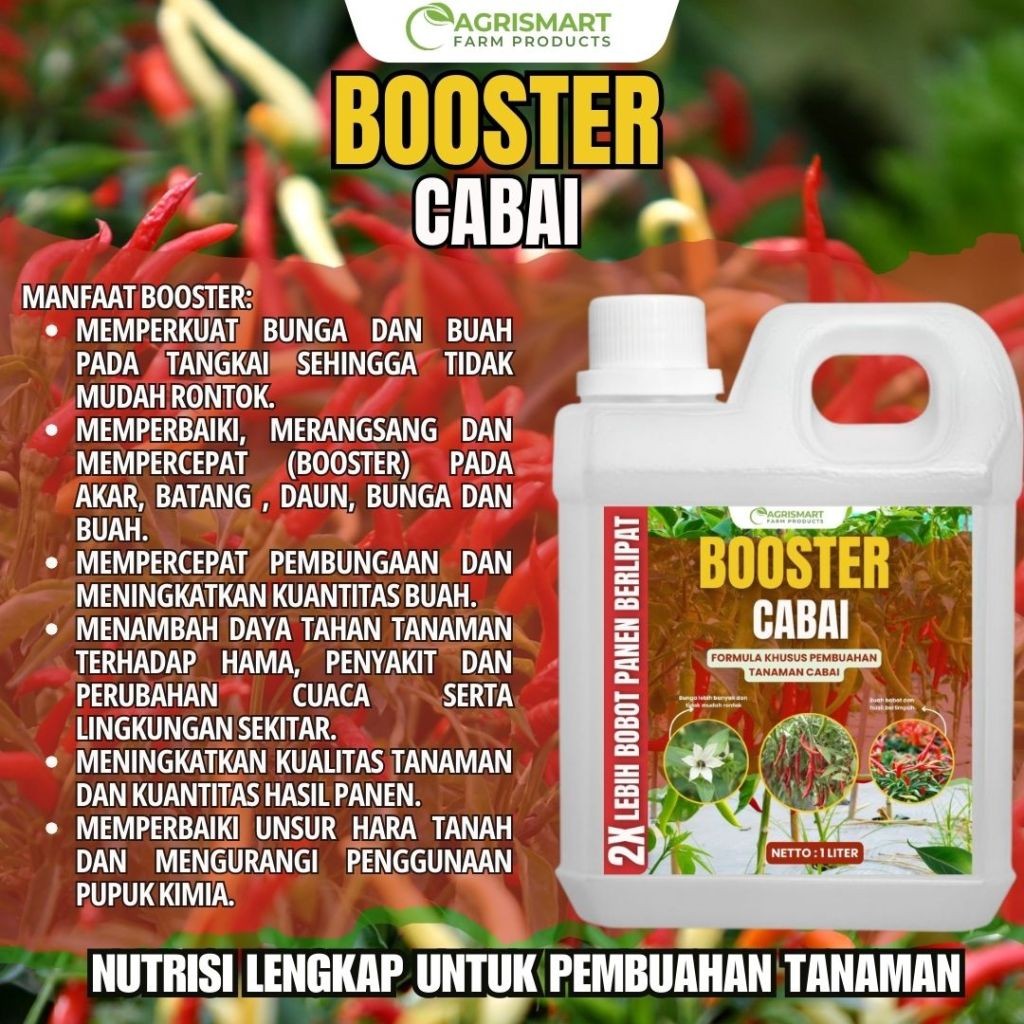 BOOSTER CABAI 1 LITER plus ZPT untuk Tanaman Cabai 1 Liter
