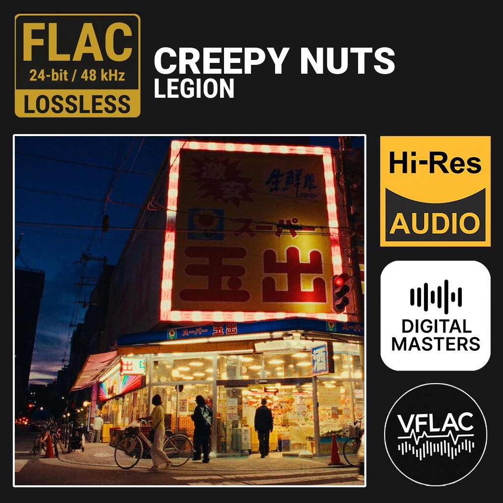 Creepy Nuts - LEGION (2025) Album FLAC Hi-Res Lossless 24-Bit 48 kHz Music Audio Musik Lagu Termurah