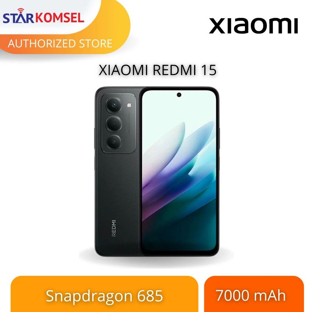 HP XIAOMI REDMI 15 8/128 | 8/256 NFC GARANSI RESMI XIAOMI INDONESIA