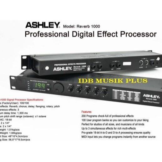 Efek Vokal Ashley Reverb1000 / Reverb 1000 Garansi Resmi