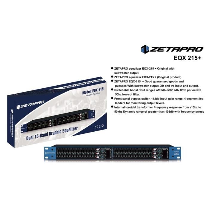 EQUALIZER ZETAPRO EQX 215/ EQX 215 WITH SUBWOOFER EQX 215 ORIGINAL