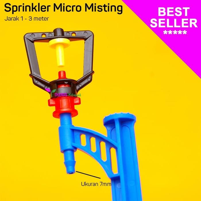 PREMIUM Sprinkler Mikro Kuning Misting dan Cagak Sprinkler set