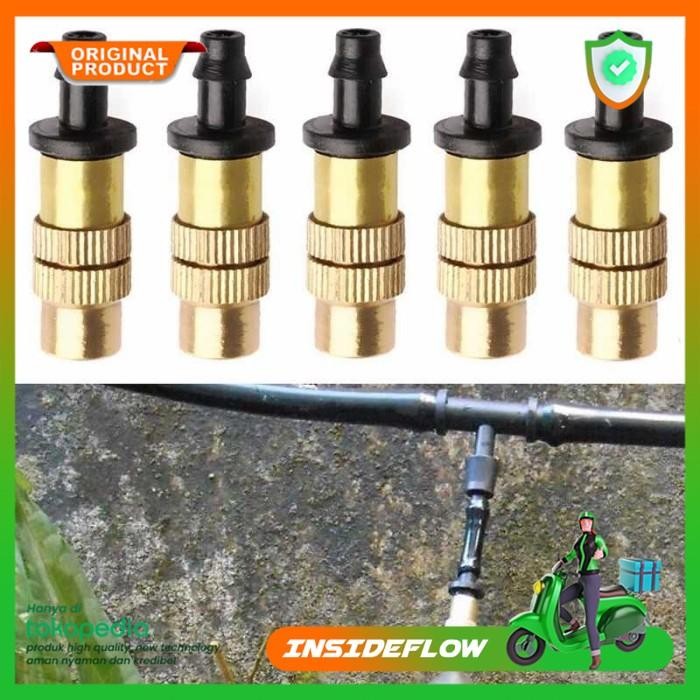 PREMIUM 10PCS Water Mist Sprinkler Kabut Embun Irigasi Air Nozzle Sprayer Head