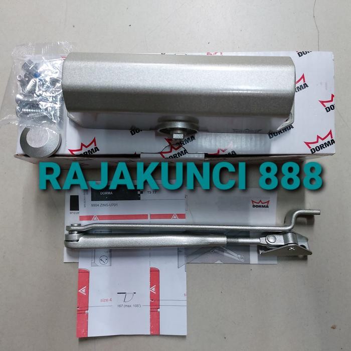 Doorcloser DORMA TS77 silver ORIGINAL / DORMA TS77 / DORMA