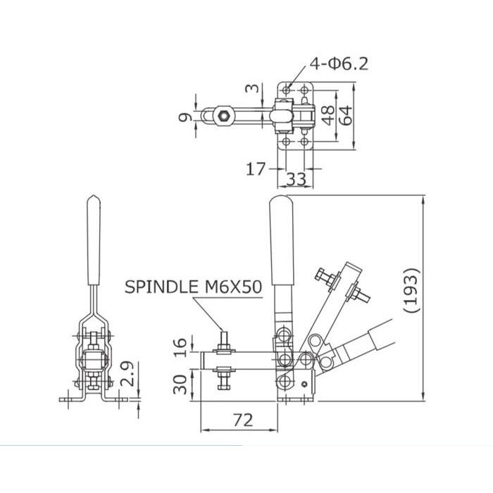 Toggle Clamp Kakuta No.41BS Kakuta Japan Toggle Clamp