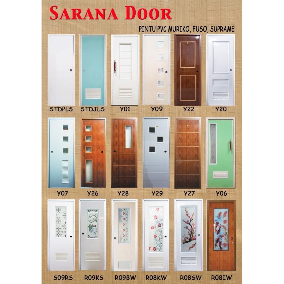 PREMIUM pintu pvc kamar mandi sliding door