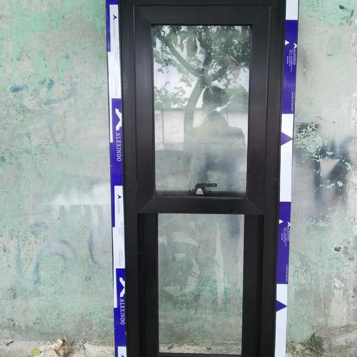 PREMIUM Jendela sliding aluminium buka atas bawah