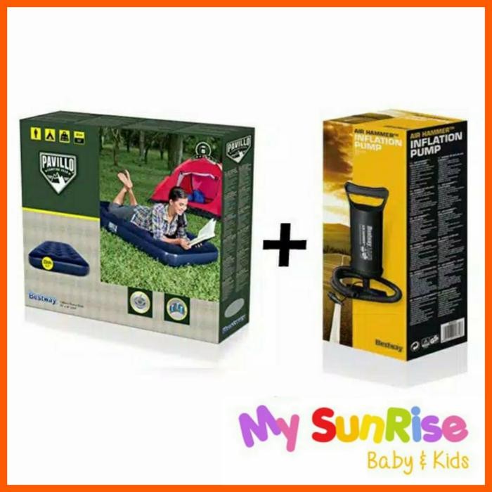 PREMIUM Termurah  BESTWAY KASUR ANGIN SINGLE / Kasur Tiup / Kasur Pompa