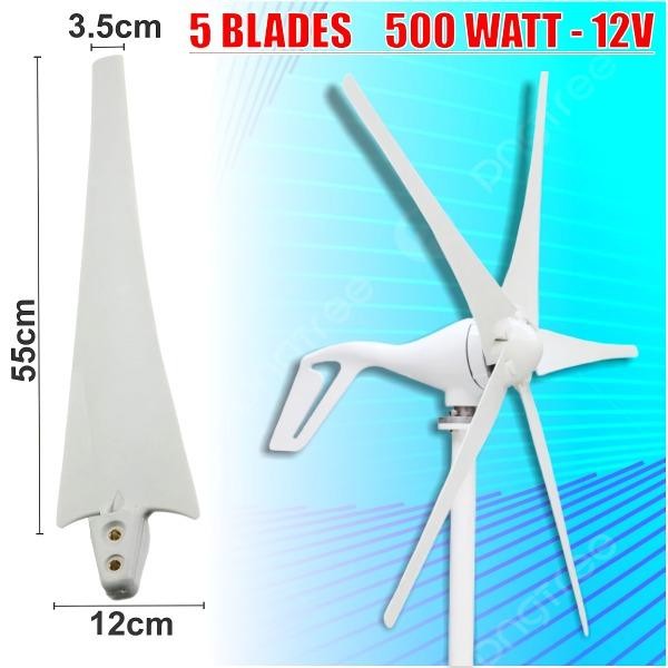 TURBIN ANGIN / WIND TURBINE 500W + CONTROLLER / WIND TURBINE