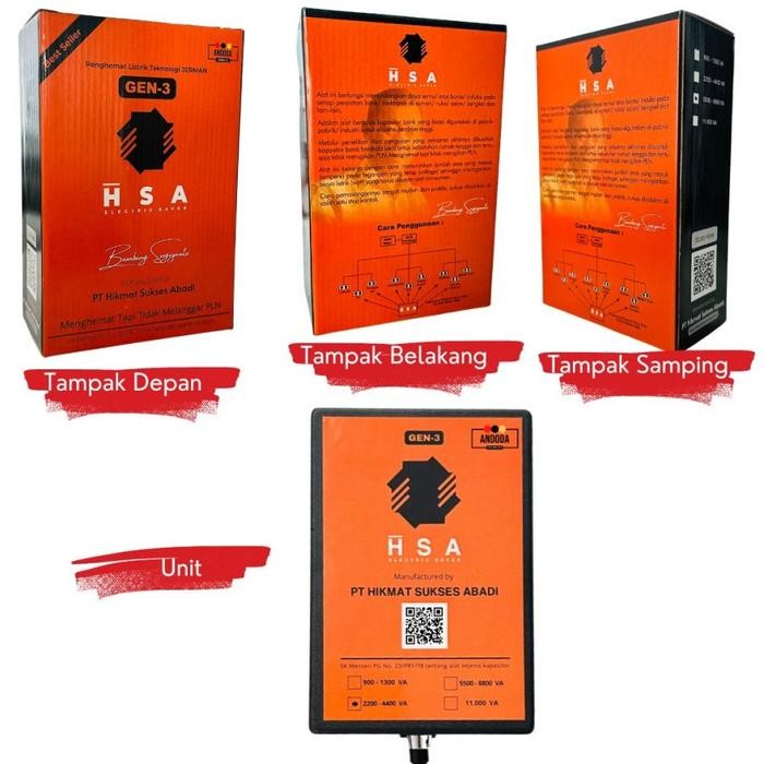 ALAT PENGHEMAT DAYA LISTRIK ANDODA HSA ELECTRIC SAVER PAK BAMBANG