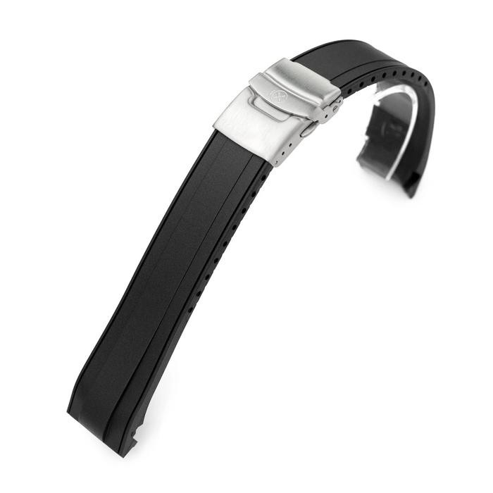 Strap-X Pro SRX-1A Rubber Strap BLACK HITAM for Jam Seiko King Samurai