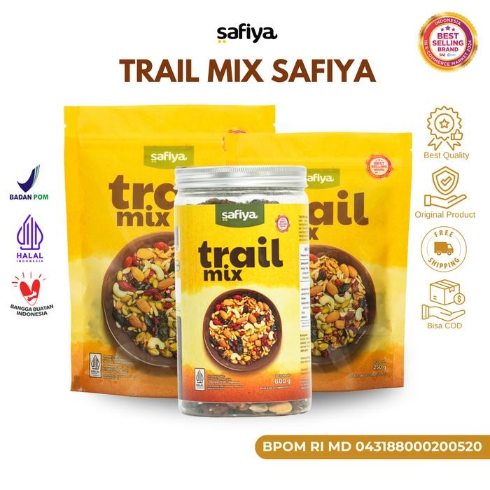 

Tersedia Safiya Trail Mix Original 500g - Dried Fruit, Seed & Nut Snack Sehat Shopee