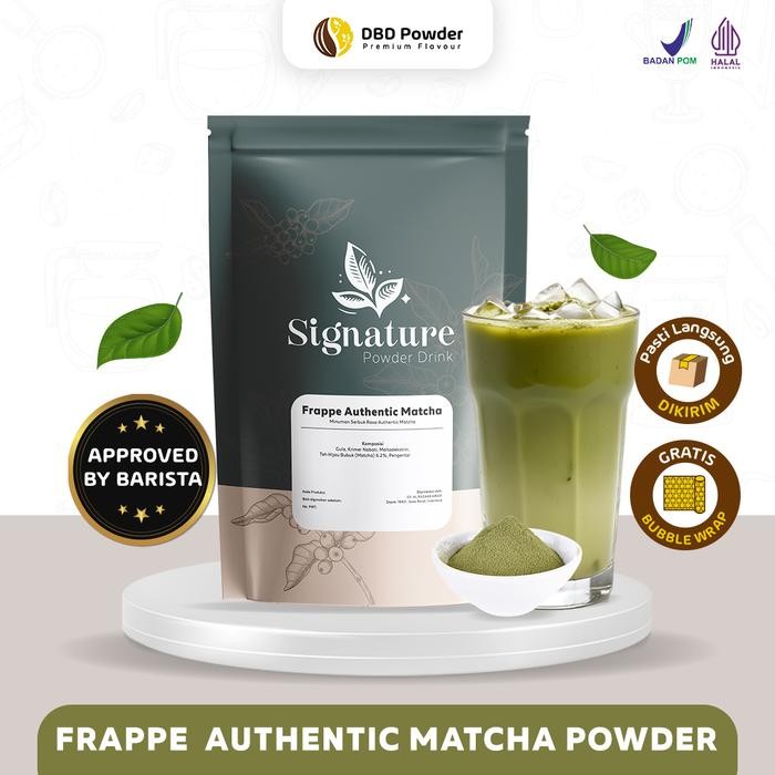 

Tersedia Powder Frappe Matcha 1Kg - Bubuk Minuman Matcha Premium