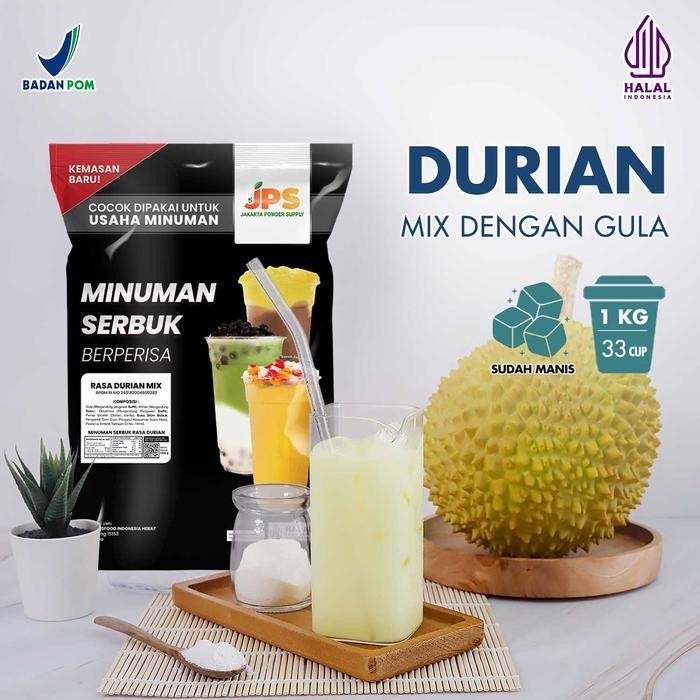 

Tersedia Bubuk Minuman Durian Mix 1kg JPS - Minuman Bubuk Instan Shopee