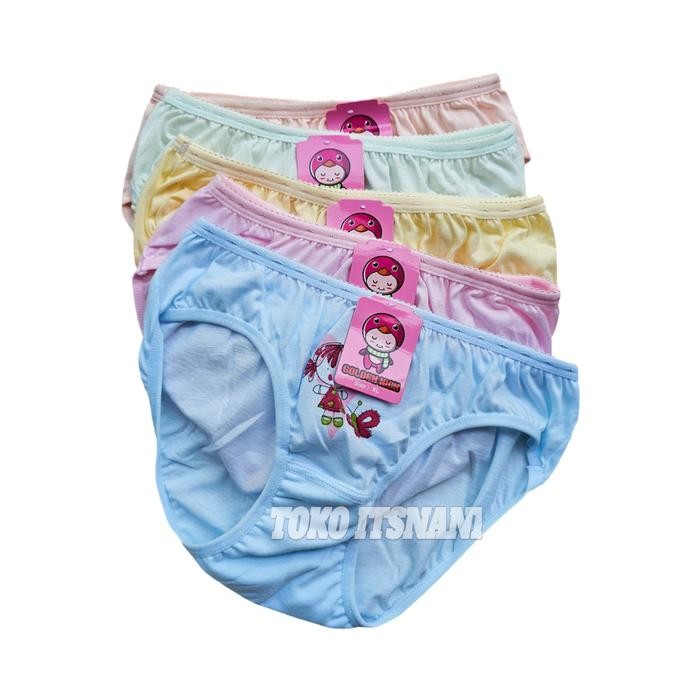 Pilihan- Cd Anak Golden Nick Warna Terang 1189 Celana Dalam Cewek Gn Bahan Katun