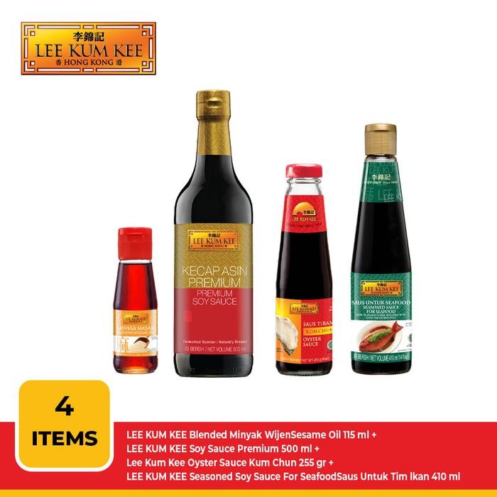 

LEE KUM KEE Blended Minyak Wijen Sesame Oil 115 ml + LEE KUM KEE Soy Sauce Premium 500 ml + Lee Kum