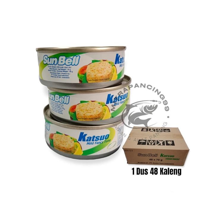 

Sunbell Katsuo Tuna in Oil - Umpan Ikan Kaleng 70gr Per Dus