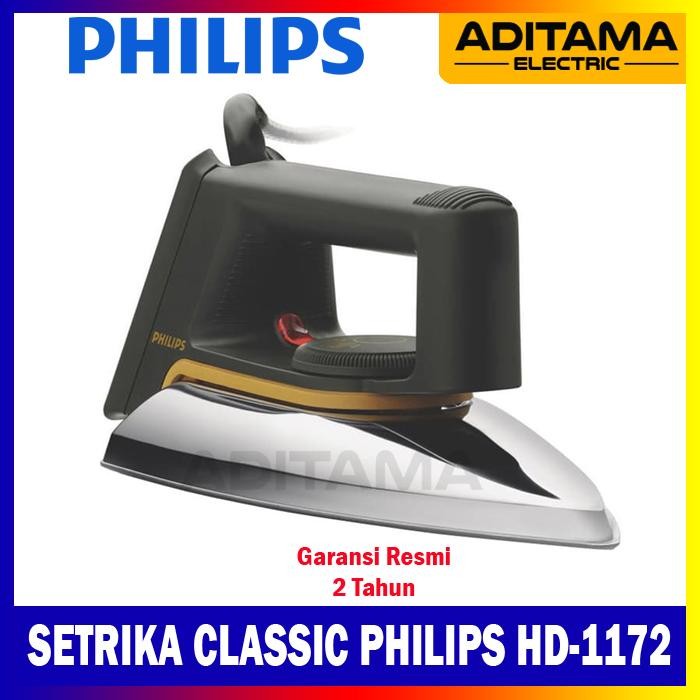 Philips Electric Dry Iron Hd1172/ Setrika Philips Hd-1172 Promo