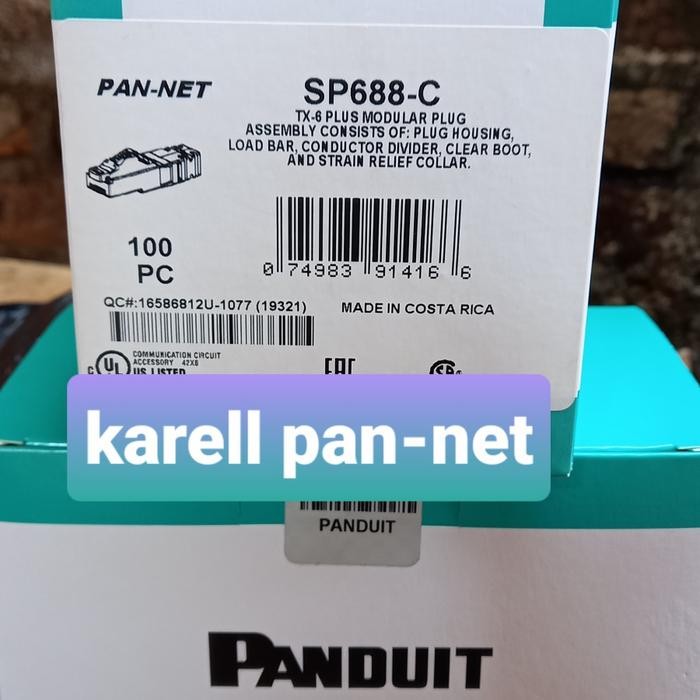 Panduit Rj45 Cat6 / Panduit Konektor Sp688-C