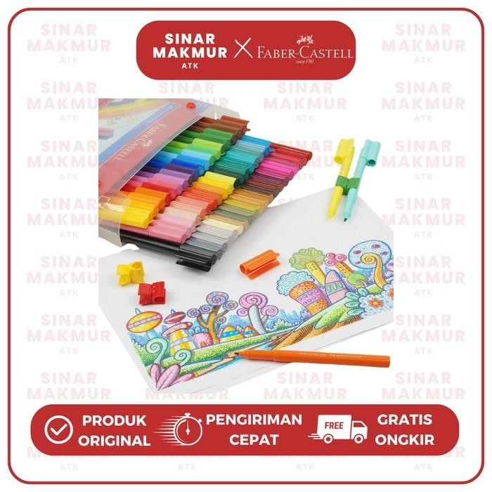

Connector Pen/Spidol Warna/Coloring Marker 80 Warna Faber Castell (Set)