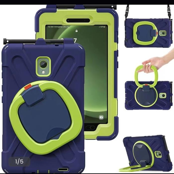 Armor Ring Standing Casing Samsung Galaxy Tab Active 5 & Tab Active 3 Heavy Duty Rugged Case Robot