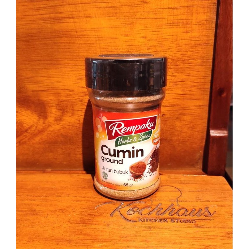 

Rempaku Cumin Ground Jinten Bubuk 65 gram halal Pure & Natural