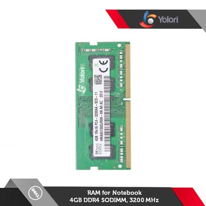 SK HYNIX RAM SODIMM 4GB DDR4, 3200MHZ