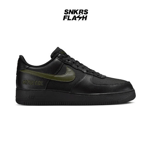 NIKE Air Force 1 Gtx Black Cargo Khaki Sepatu Sneakers Pria - HV3959010 - Size 38.5