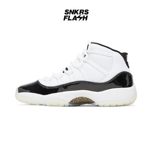 NIKE Air Jordan 11 Retro Dmp Gratitude White Black (Gs) Sepatu Sneakers Pria - 378038170 - Size 37.5