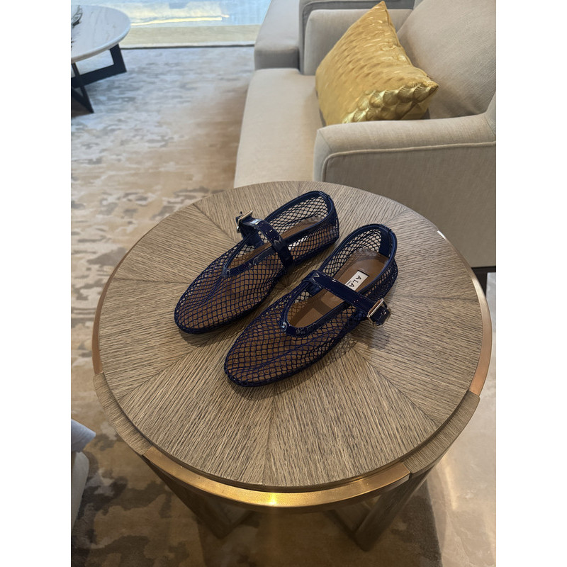 Ala** Ballet Fishnet Mary Jane Shoe VVIP Quality Import Branded Blue