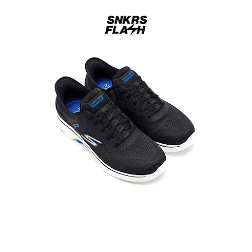 SKECHERS Go Walk 7 Black Blue Sepatu Casual Pria - 216550BKBL - Size 40