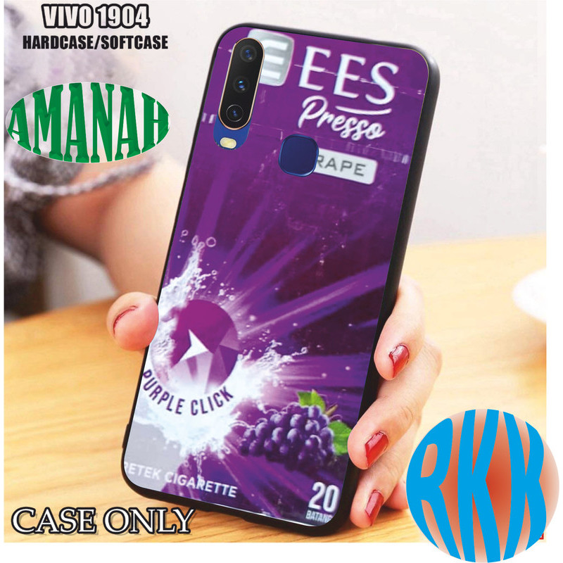 Case Vivo 1904 E seris - Casing Vivo 1904 - Silikon Hp Vivo 1904 - Softcase Glass Kaca - Kondom Hp -