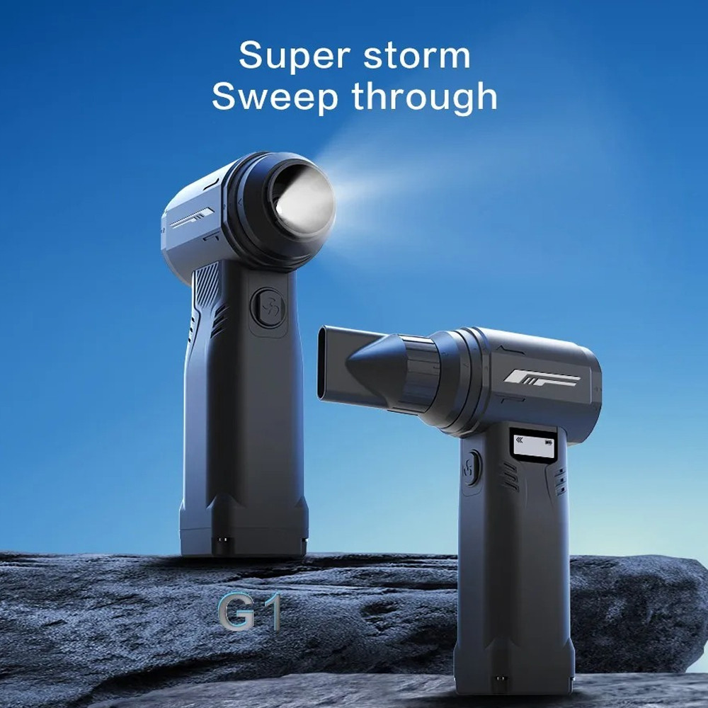 NR3 Isfriday Air Duster Blower Mini Turbo Jet Fan 90000RPM 10000mAh 400W - G1, peniup debu elektrik 