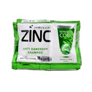 (rtg) zinc sampo sachet /hijau
