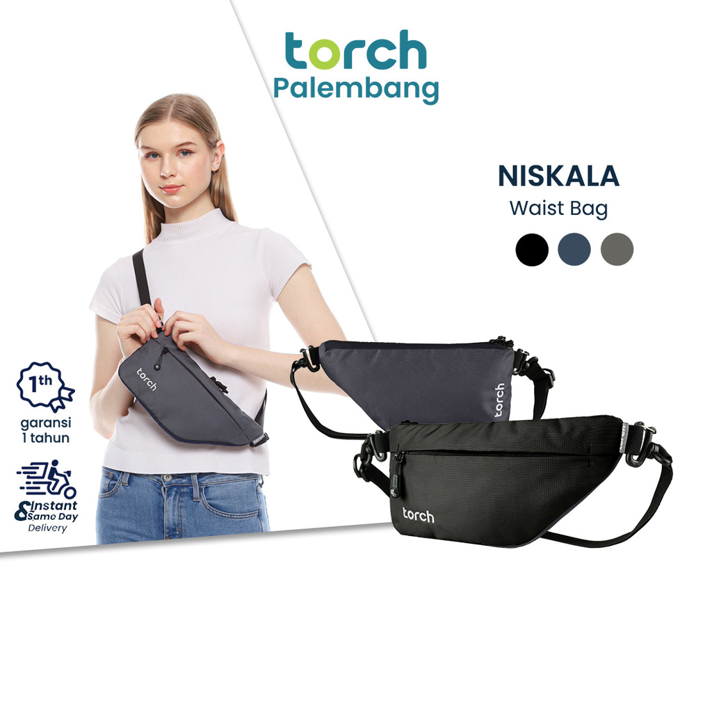 TORCH Niskala Two-Way Tas Pinggang Pria Wanita Tas Pinggang Slim Fleksibel