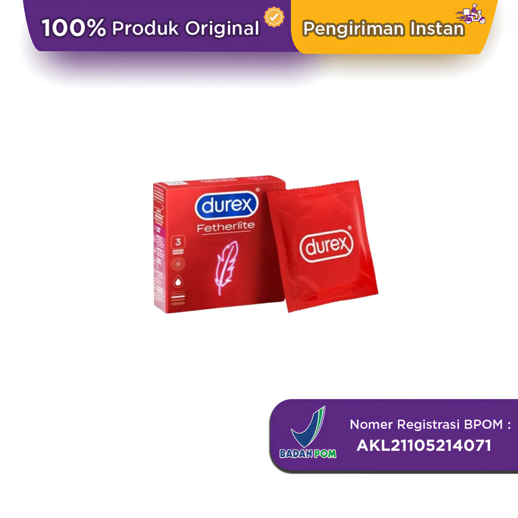 Kondom Durex Fetherlite Isi 3