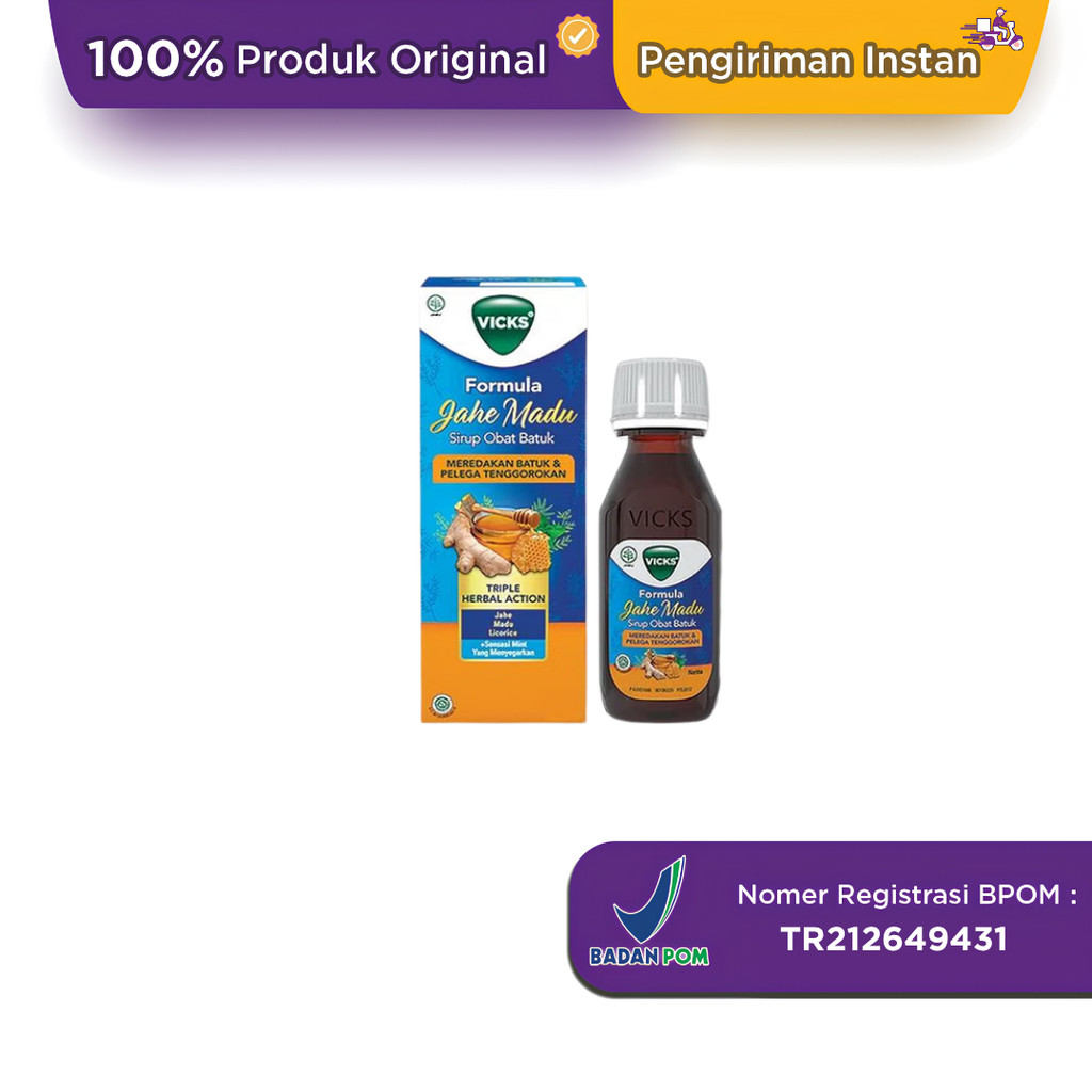 Vicks Formula Jahe Madu 105 ml