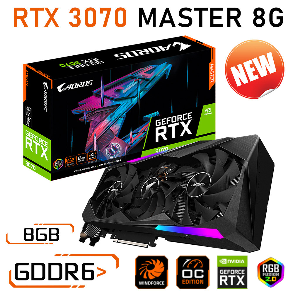 Gigabyte RTX 3070 GAMING OC 8G RTX3070 Graphics GDDR6 8GB PCI Express