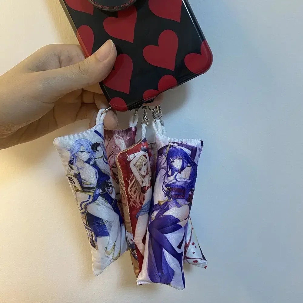 Date A live Tokisaki Kurumi Mini Dakimakura Anime Keychain Double Sides Mini Pillow Hanging Ornament
