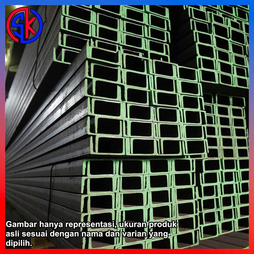 Besi UNP 50 x 22 x 6 Meter