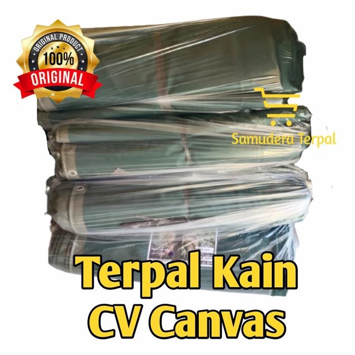 PREMIUM Tenda Terpal Kain CV Canvas Terpal Tentara TNI