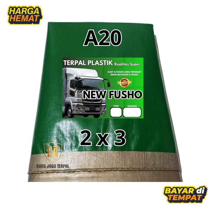 PREMIUM Terpal Tebal Ukuran 2x3 A20 Korea Penutup Barang Atap Tenda Truk Multifungsi Anti Air Hujan